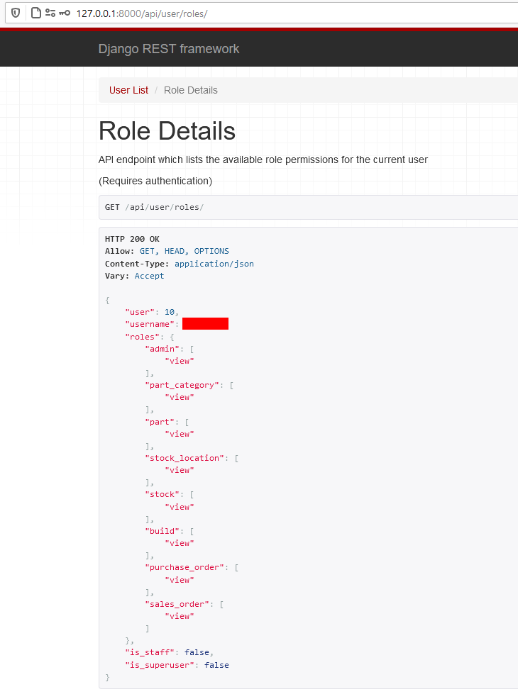 API user roles